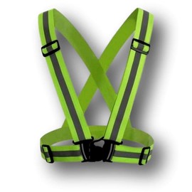Minder Hi Visibility Road Safety Harness Belt - Perfect for Cycling, Walking, Running, Jogging, Horse Riding etc - One Size Fits Most (Yellow)
