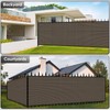 Cisvio 4'X50' Privacy Screen Fence Heavy Duty 220 GSM Windscreen