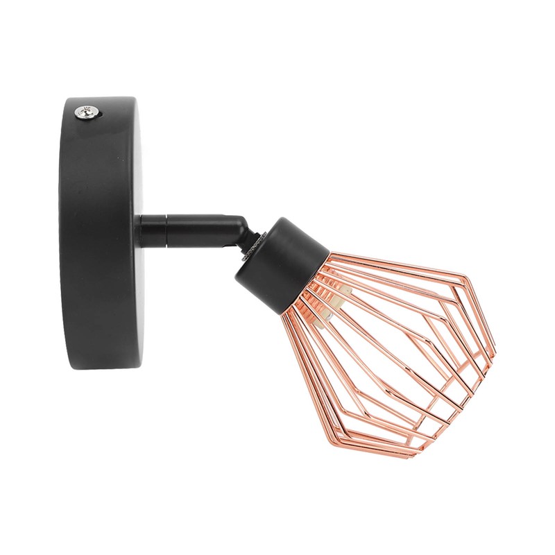 Wall Mounted Lamp Holder 180 Degrees Adjustable Metal Wall Lamp