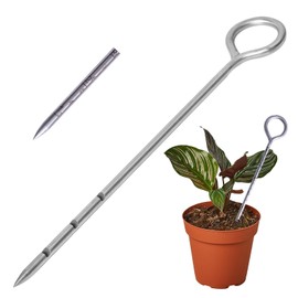 Soil Probe 10 Inches Moisture Meter for Plants, Soil Moisture Sampler with Dual Scale Markings, House Plant Water Monitor No Batteries Required
