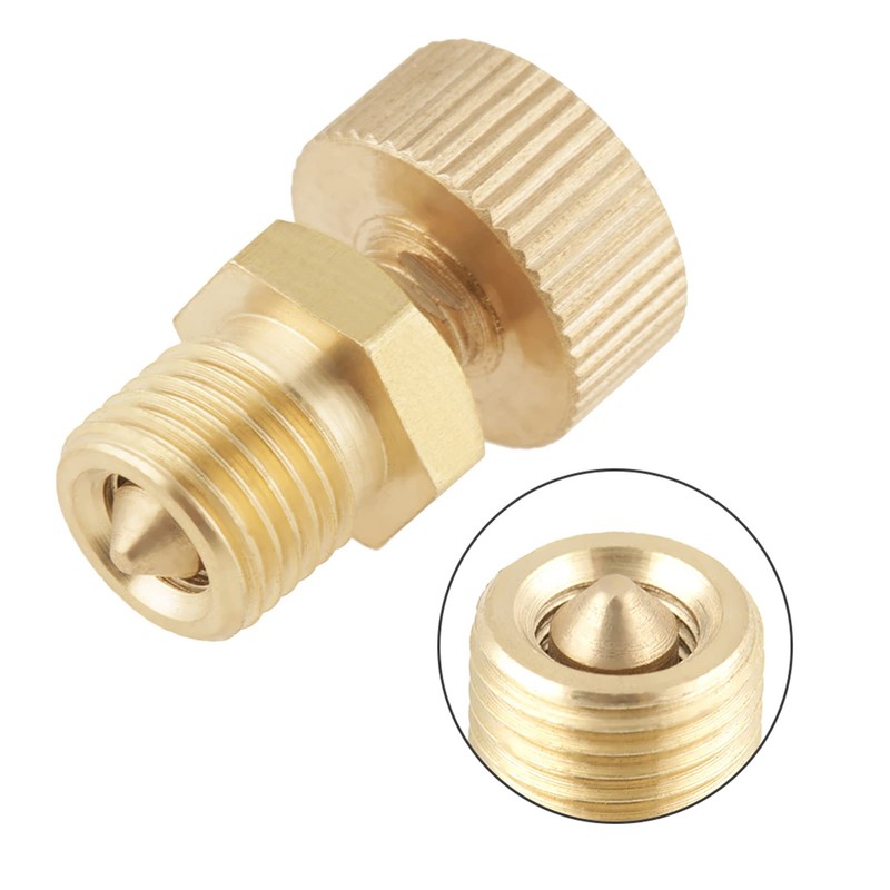 1 Piece Brass Bleed Valve Screw High Pressure Electric Pump