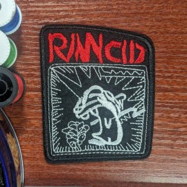 Unbranded Rancid Band Patch 3.25x2.75" 90s Ska Punk Reggae Rock Street Embroidered Iron On