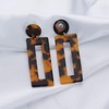 PLITI Tortoise Shell Resin Hoop Earrings Bohemian Statement Acrylic Earrings