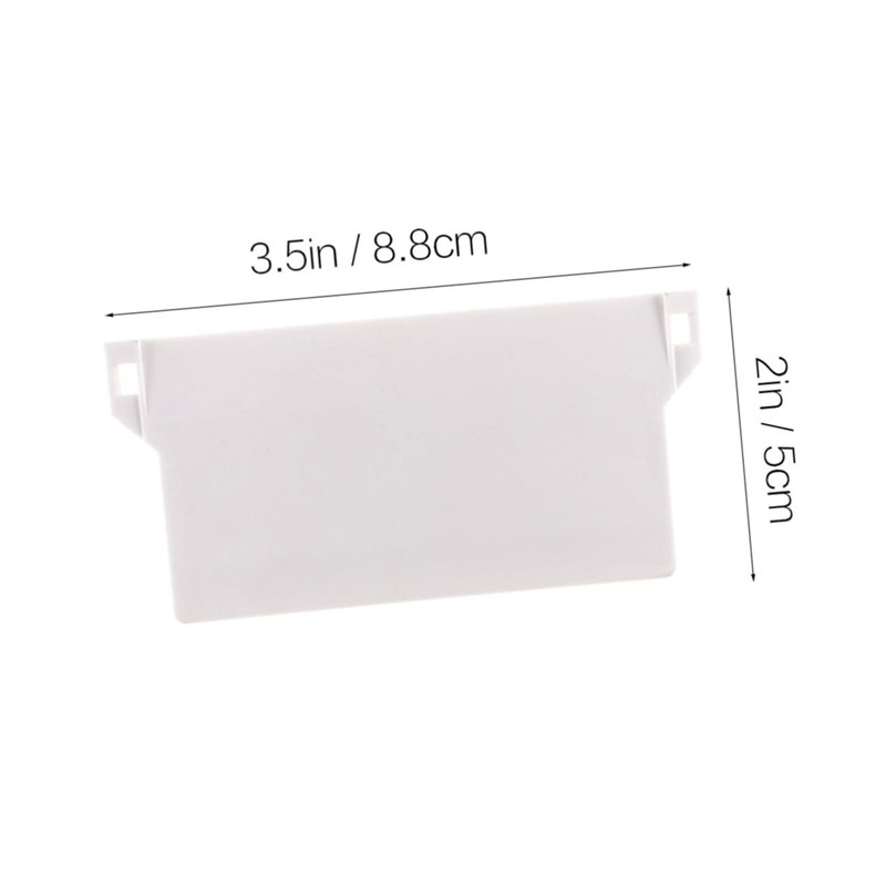 FUNOMOCYA 89mm Wide Vertical Blind Bottom Weights 10pc Plastic Plate