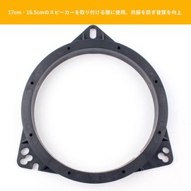 AudioFan Speaker Mounting Parts, Inner Baffle (6.5"-6.7") Baffle Board, Universal Baffle, 2-Piece Set