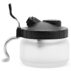 Serdokntbig Multi-Purpose Glass Airbrush Cleaning Pot Wash Station with Holder