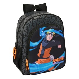 safta Naruto School Backpack for Kids, Adaptable to Prams, Ideal for School Age, Comfortable and Versatile, Quality and Durability, 32 x 12 x 38 cm, Black, M, Casual, black, M, Casual