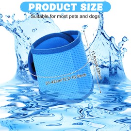 Weewooday Cooling Bandana for Dogs Cooling Dog Collar Breathable Cooling Bandana Lightweight Cooling Dog Scarf Cooling Collar for Dogs Cats Small Medium Pets Summer Beach Accessories (M)