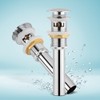 Pop-up drain faucet for washbasins, horizontal hole drain plugs, drainage