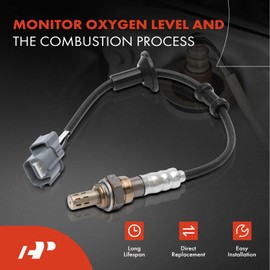 A-Premium Sonda Lambda compatible con Acura Integra 1996-2001 & Honda Civic 1998-2000, CR-V 1997-2001, 1.6L 1.8L 2.0L, Downstream, Reemplazo# 36532P2PA01