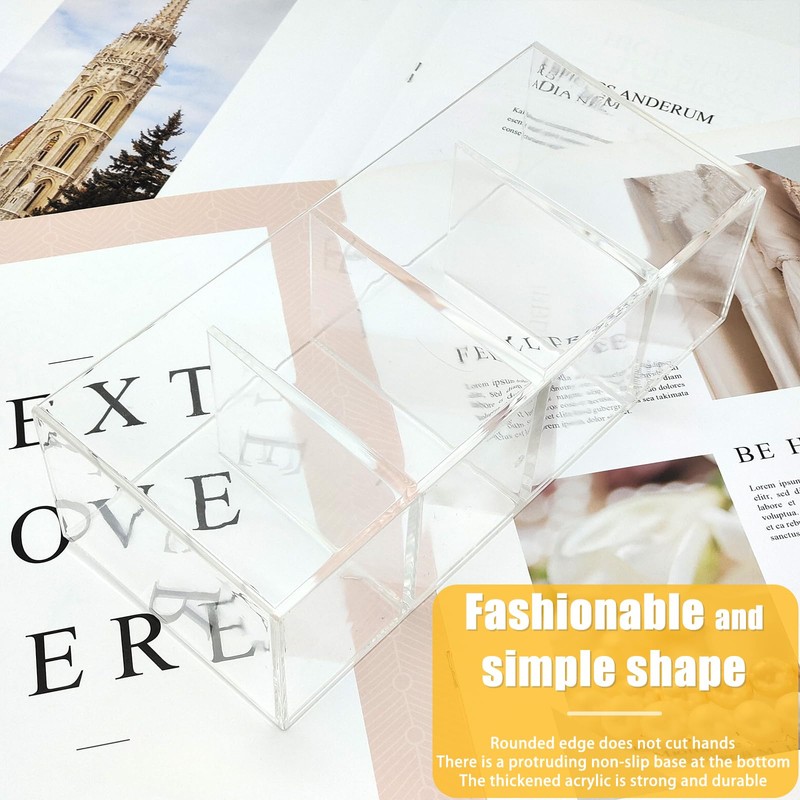 Cerpourt Clear Makeup Brush Organizer,Acrylic Cosmetic Brushes Storage Holder with