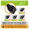 Angled Four-in-One Heavy Duty On/Off Switch Extension Cord 12-AWG 15A