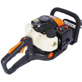 26cc 2-Cycle Gas Powered Hedge Trimmer with 24inch Double Sided Blade, Orange & Black