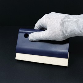 MagWrap Blue Wool Squeegee | Professional Car Wrapping Decal Applicator & Vinyl Smoothing Tool | Comfortable Grip & Sturdy Design