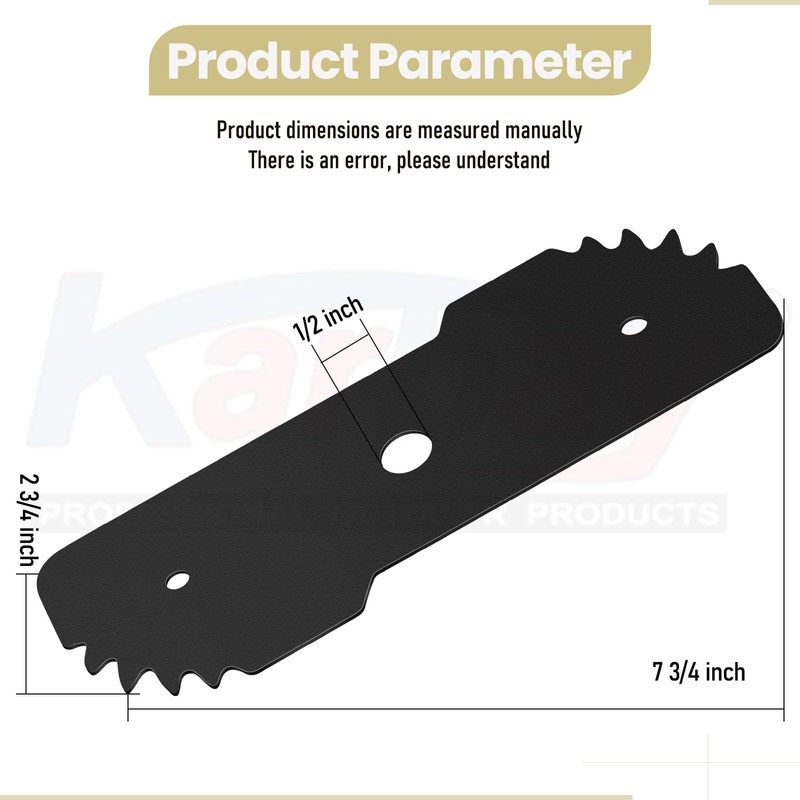 Karbay 3 Pack 7-1/2" Edge Hog Heavy Duty Edger Replacement