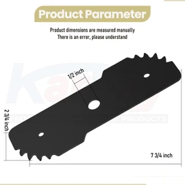Karbay 3 Pack 7-1/2" Edge Hog Heavy Duty Edger Replacement Blades EB-007 Compatible with Black & Decker Hog 7.5 inch Lawn Trimmer LE750 LE710 LE760.
