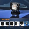 Nilight 2PCS 42W Light Bar 3Inch Cube Pod Light Amber