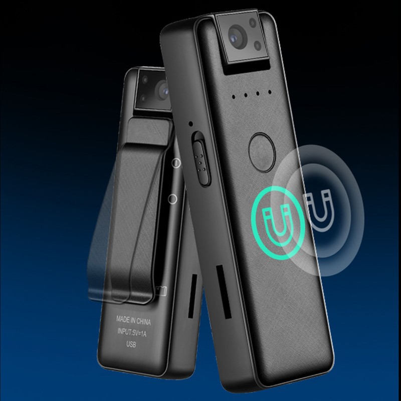 1080P Body Worn Cam Magnet Back Clip Small Wearable Video
