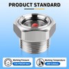 1.5" NPT Sight Glass for Air Compressor with Red Monitor