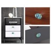 mookaitedecor Abalone Shell Crystal Stone Drawer Knobs with Screws Set