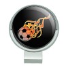 GRAPHICS & MORE Soccer Ball Football Cartoon Flames Golf Hat