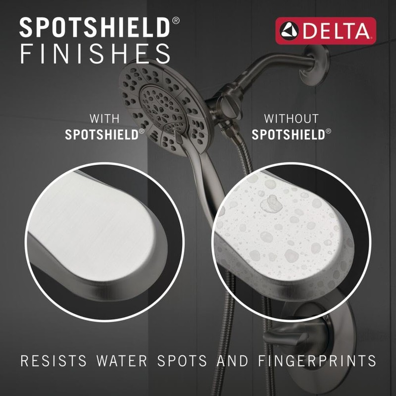 Delta Arvo 14 Series Brushed Nickel Shower Faucet Set with