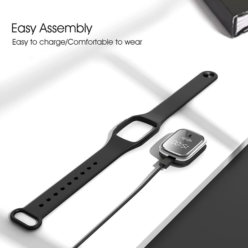 Black Repellent Watch Black Portable Rechargeable Electronic Sonic Repellent Watch