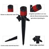 Runseaway 50Pcs 360 Degree Adjustable Irrigation Drippers, 1/4 Inch Anti-Clogging