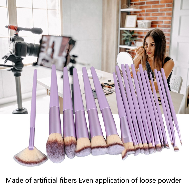 18pcs Makeup Brush Set Artificial Fiber Fashionable Soft Synthetic Cosmetic