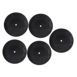 Kichvoe 5pcs Blank Vinyl Records for Home Decor Retro Fake Records for Bedroom Living Room and Music Theme Parties for Aesthetic Art Room Decoration