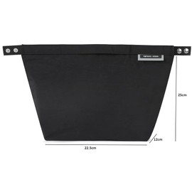 GRFELI Isolierte Lunchtasche,japanische Bento-Tasche, wasserdichte Kühltasche, Rollverschluss-Design ideal für unterwegs, Wasserabweisende Innenfläche | hält Lebensmittel kühl (Black)