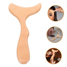 IWOWHERO Beech Massager Plate for Body Relaxation and Acupoint Stimulation Natural Grain Scraper Tool for Shoulder Neck Waist Massage Fatigue Relief and Improved Circulation