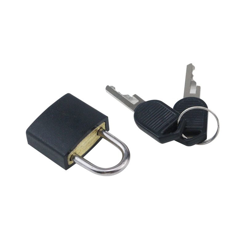 Dnyta 5 Pack Black Mini Padlocks with Keys Small Locks