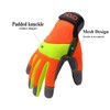 HANDLANDY 6 Pairs Reflective Work Gloves for Men & Women,