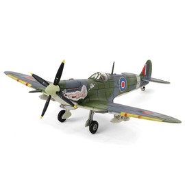 Forces of Valor 1:72 British Superm. Spitfire Mk.IX MK 210 - Standing Model, Model Building, Diorama Model, Military Model Building, Military Aeroplane Model
