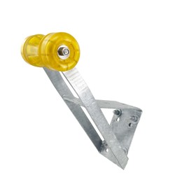 Sturdy Built Boat Trailer Winch Seat with Yellow PVC Roller and End Caps for 2 inch and 3 inch Winch Posts