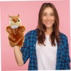 Vaguelly 2pcs Plush Toy Hand Puppet Squirrel Soft Toys Stuffed