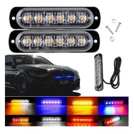 Corp.Res Electronics Par Estrobo Slim Moto Auto  Codigos 9 Patrones Hyperled