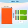 INCAUCA 12 Colors Shrink Plastic Sheet, Frosted Shrinking Paper, Shrink