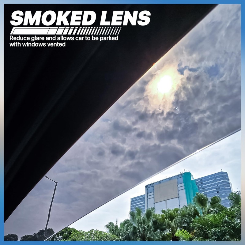 M-AUTO Window Visor Shade Compatible with 05-10 Dodge Dakota Extended