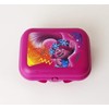 TUPPERWARE Twin Lunch Box Snack Box Size 2 Trolls Pink
