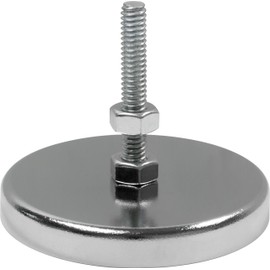 MAG-MATE MX1500B Plated Cup Magnet with 8-32 Bolt, 1.41"/11 lb