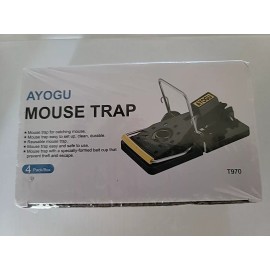 AYOGU Mouse Traps 4 Pack Boxes Factory Sealed New In Box Easy Clean Up Easy Set
