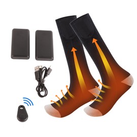 Shaking Control Intelligent Heating Socks Long Outdoor Cold Riding Skiing Electric Heating Socks