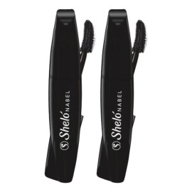 Rímel Negro Sheló Nabel Pestañas Largas Prueba Agua Pack 2x12ml
