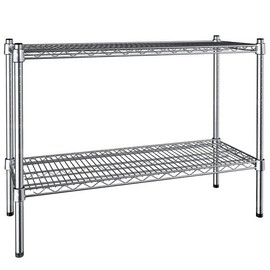 PRO&Family 14" x 36" NSF Chrome 2 Wire Shelf Kit 27" Posts.