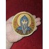 4 Inch Round Saint Simeon Stylites Orthodox Embroidered Pocket Icon