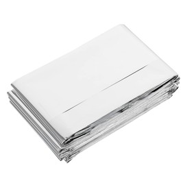 Kisangel 1pc Folding Thermal Safety Blanket Compact Double-Sided Aluminum Foil Insulation Mat for Outdoor Camping Hiking and Emergency Survival Lightweight for Low-Temperature Activities