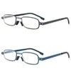 MMOWW 2 Pack Reading Glasses for Men and Women,Small Lightweight
