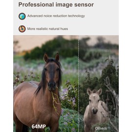 GardePro E5S Trail Camera, 64MP 1296p HD Video, Game Cameras 100ft Night Vision Motion Activated with Ultra Fast 0.1s Motion Activated Waterproof for Hunting Deer Wildlife Cam